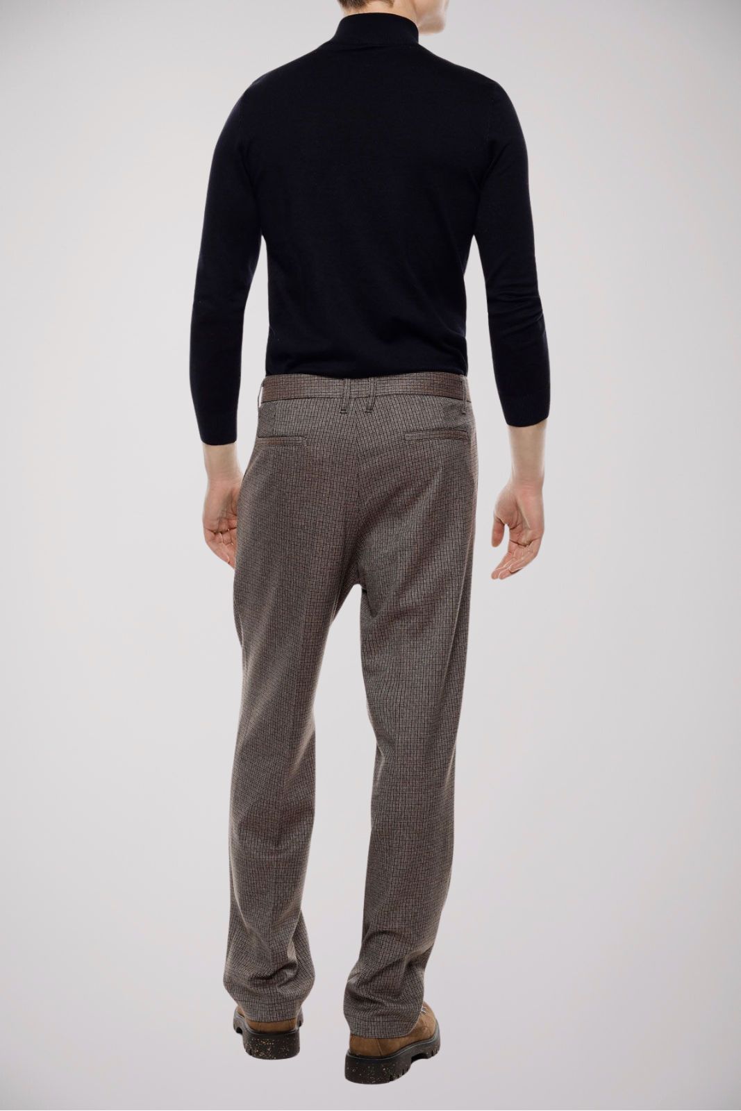 Imperial Pantaloni Uomo micro pattern con pences