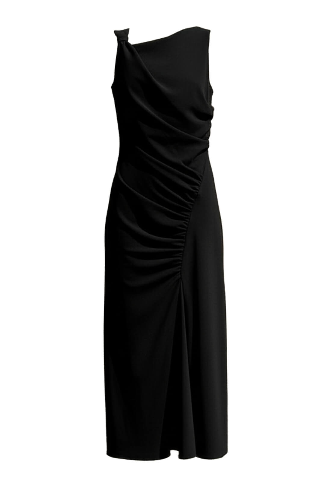 Abito da donna Imperial smanicato con drappeggi sul fianco