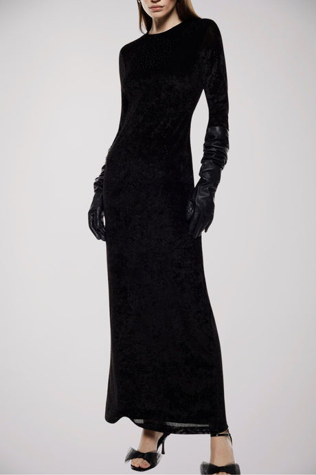 Imperial Abito Donna con micro borchie e schiena scoperta