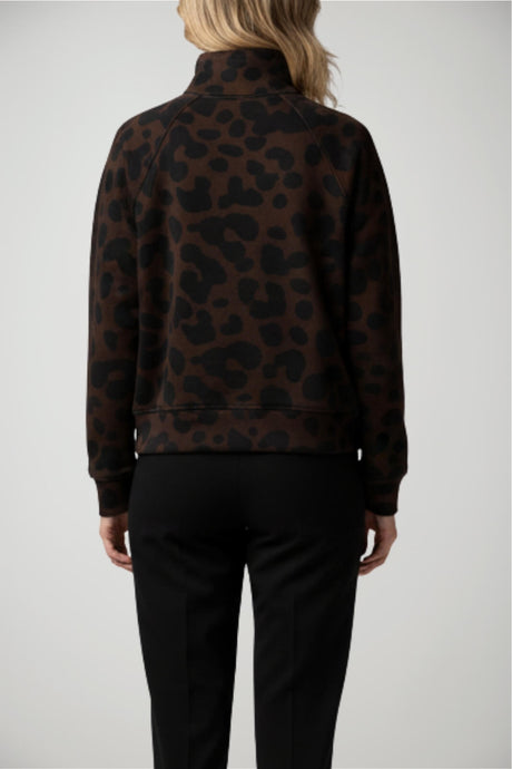 Felpa da donna Imperial full zip in fantasia maculata
