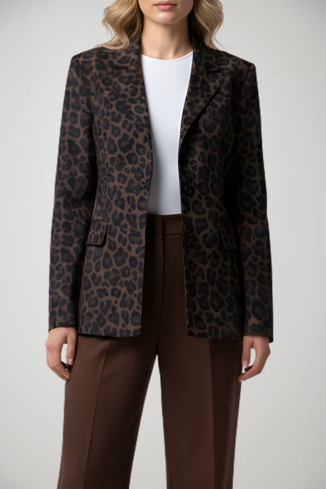 Giacca da donna Imperial monopetto in fantasia animalier
