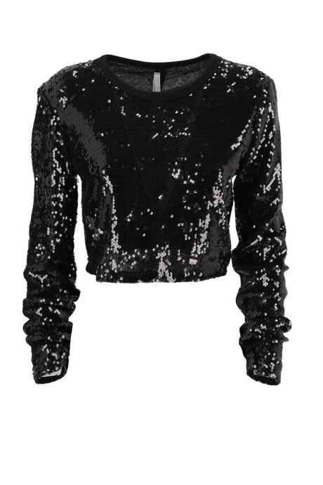 Maglia da donna Imperial crop con paillettes