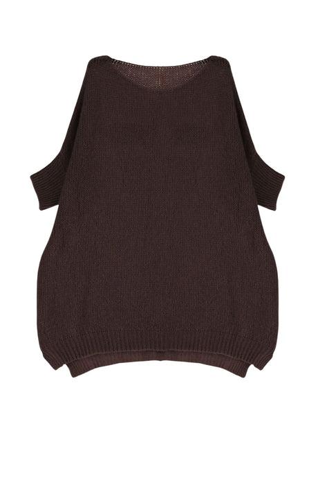 Maglione da donna Imperial con scollo a barca e vestibilità over