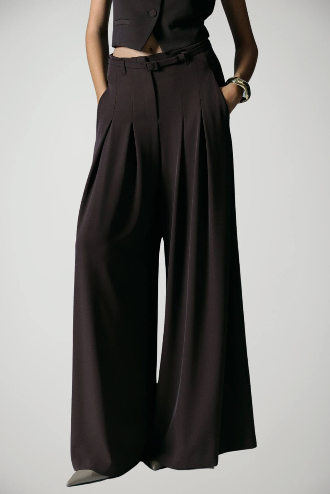 Pantaloni da donna Imperial a palazzo con cintura