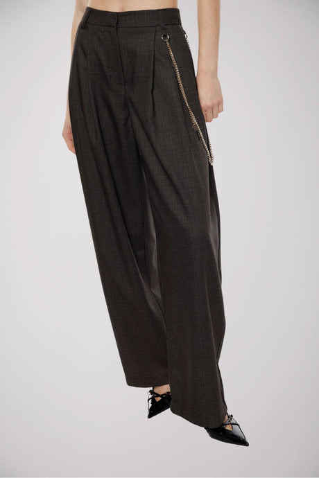 Imperial Pantaloni Donna con pences e catena