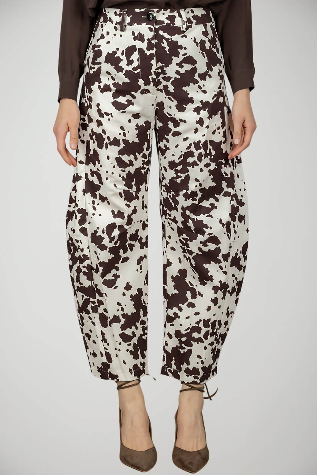 Imperial Pantalone Donna Animalier Print Fronte 1