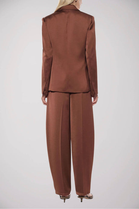 Imperial Pantaloni Donna in satin a vita alta