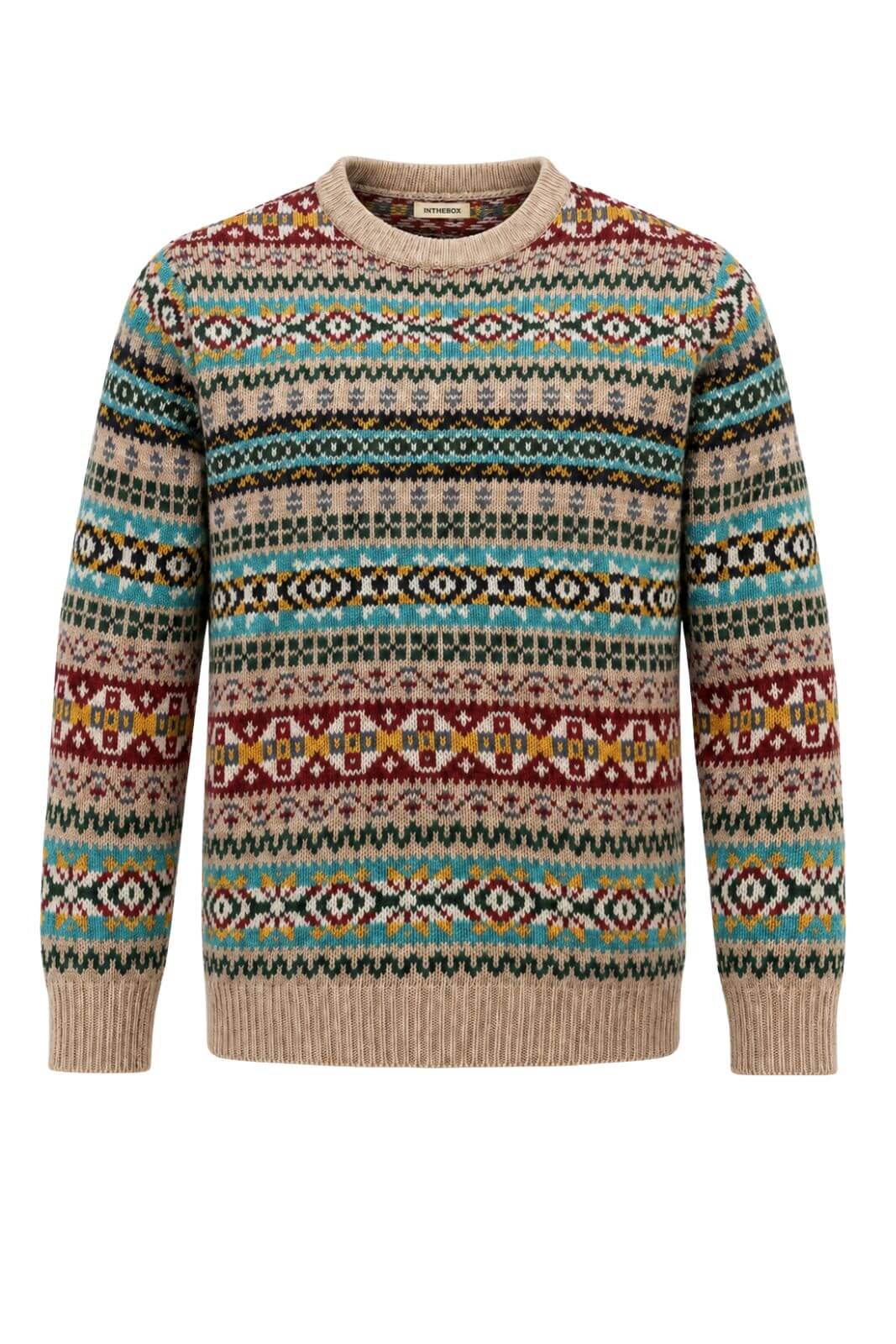 In the box Maglia Uomo con Fantasia Jacquard