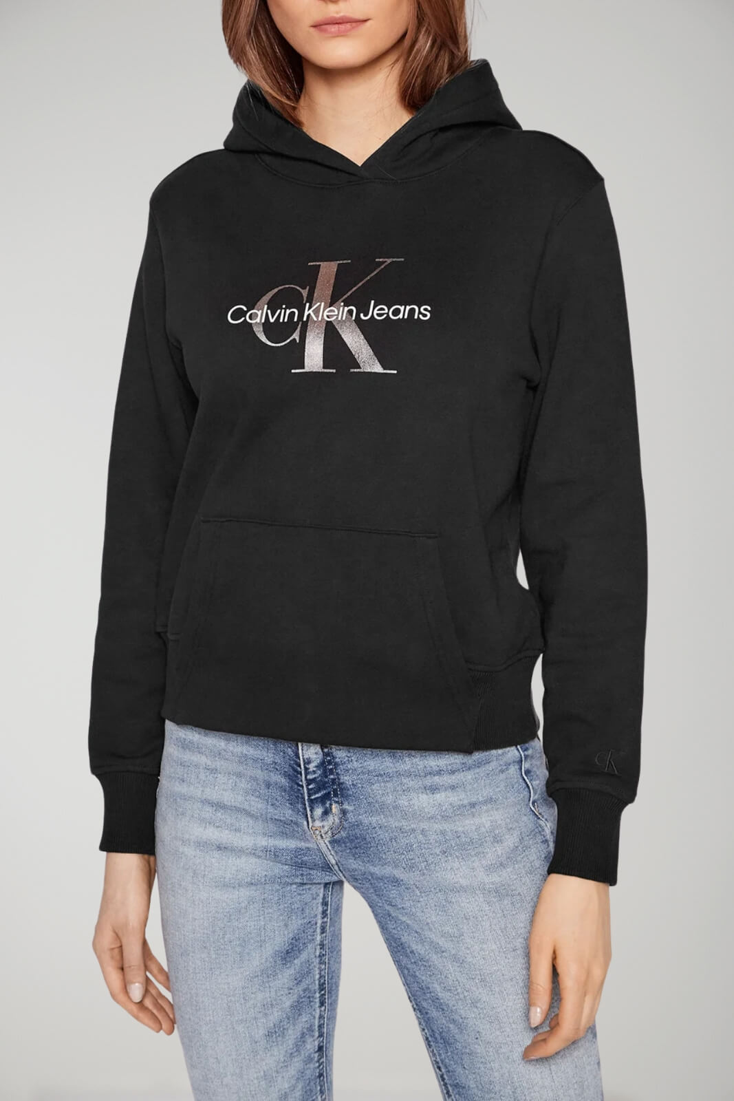 Calvin Klein Women's Sweatshirt with Laminated Monogram