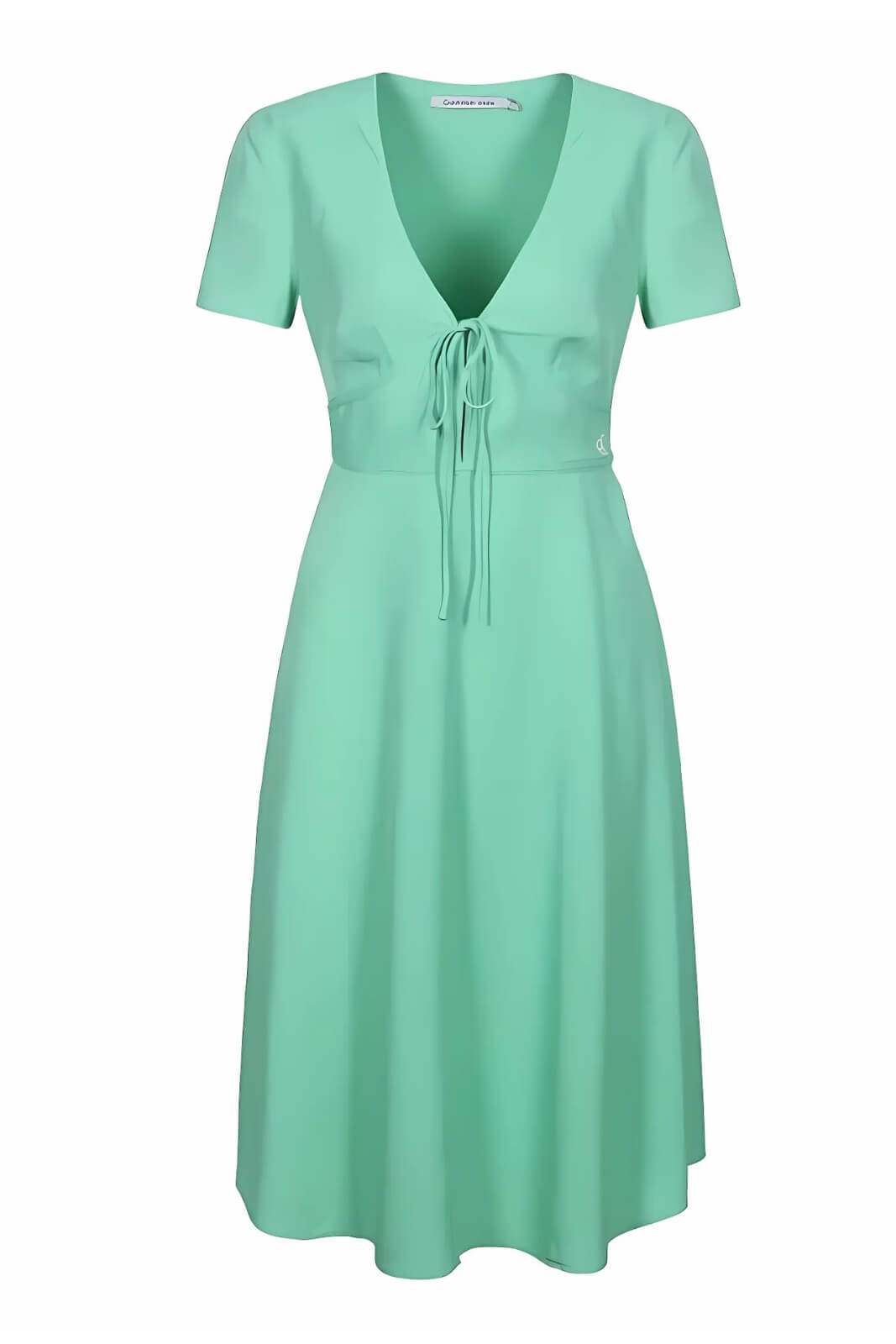Vestido con cuello en V de Calvin Klein para mujer