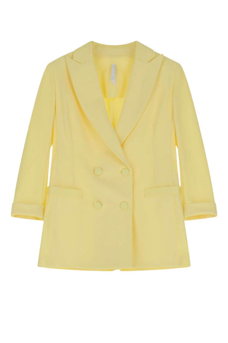 Imperial women's jacket with double-breasted closure and satin details