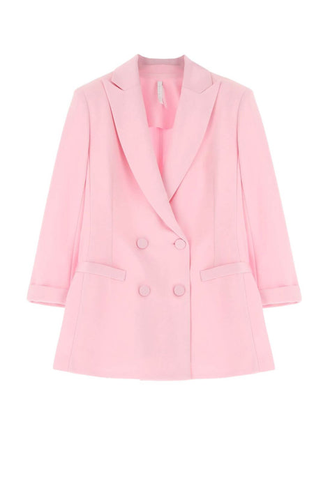 Imperial women's jacket with double-breasted closure and satin details