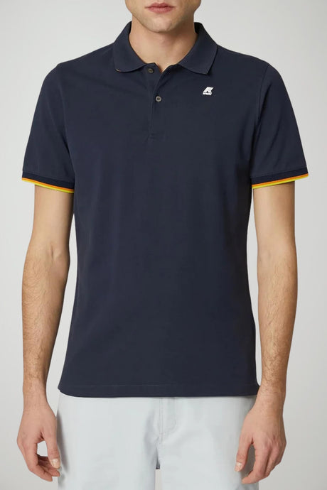 K-Way Polo Uomo Vincent in piquet stretch