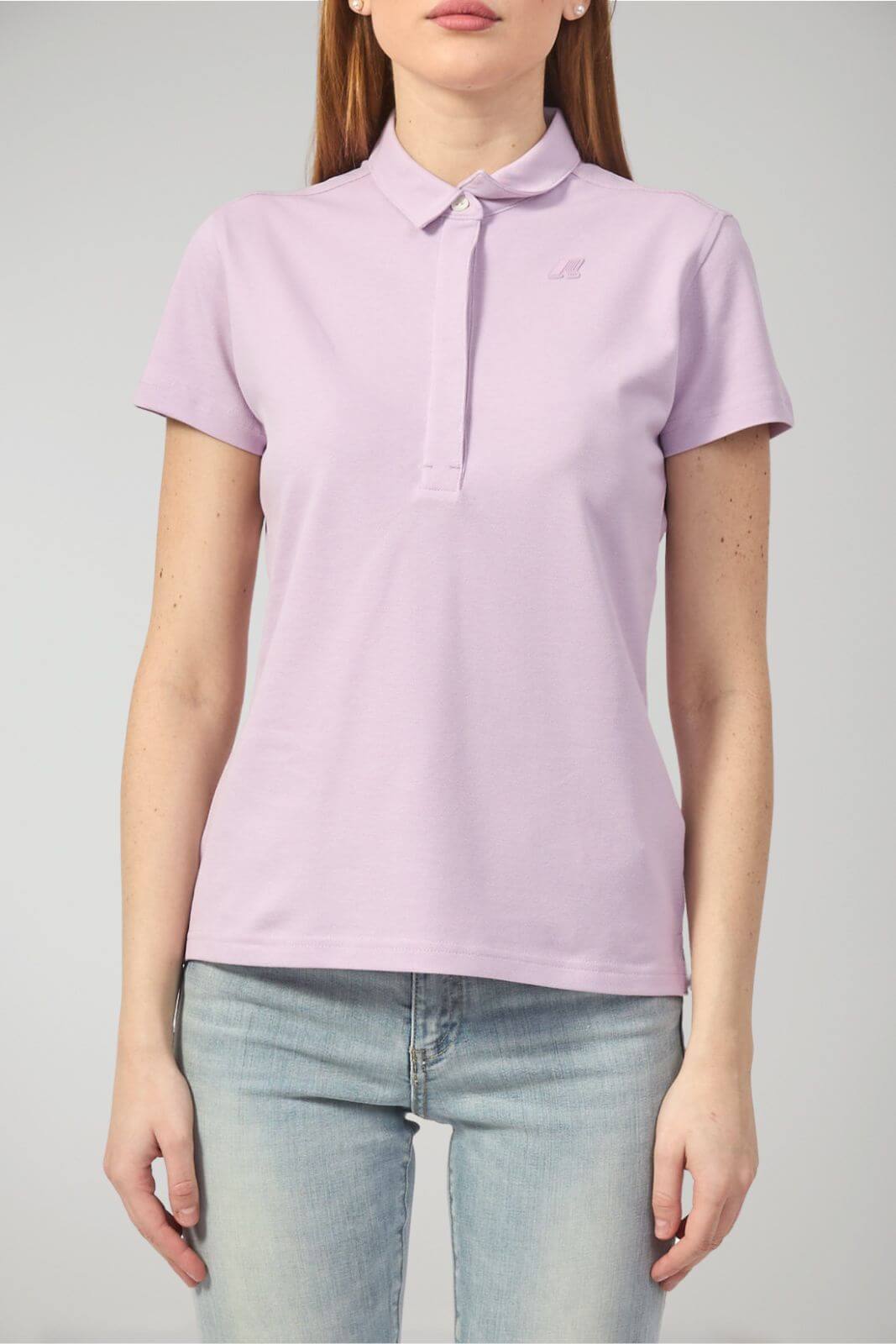 K Way women's polo shirt AMEDEA PIQUE