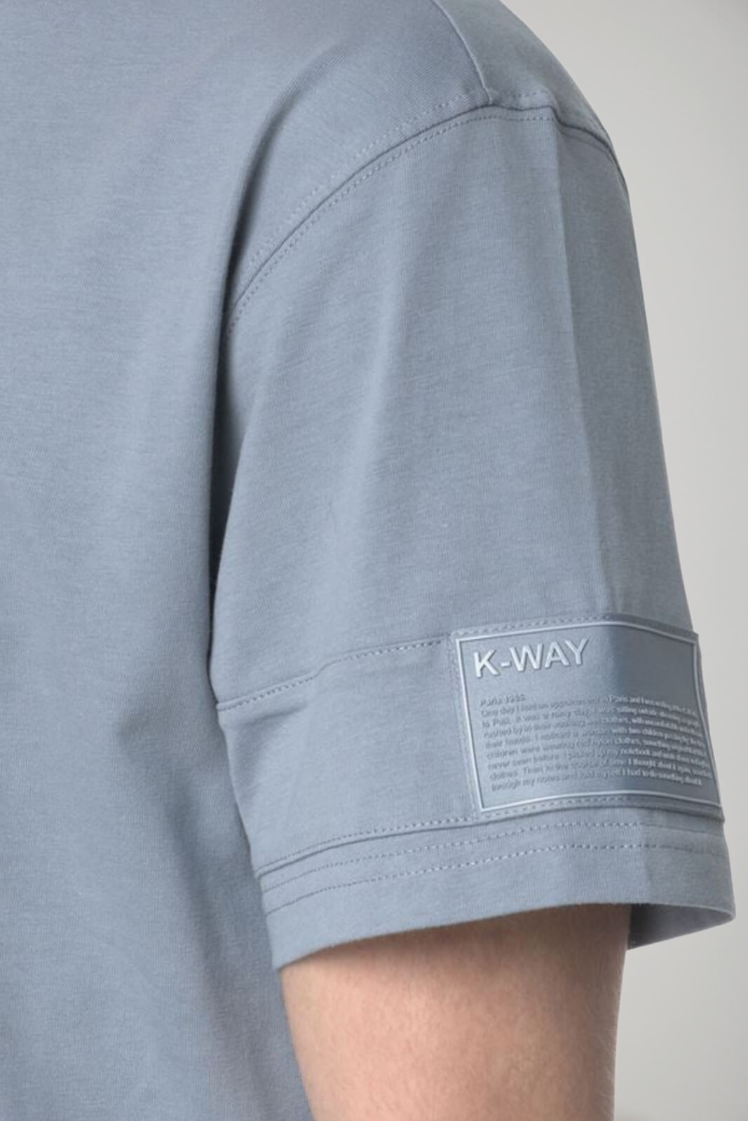 K Way T Shirt uomo FANTOME SLEEVE LABEL
