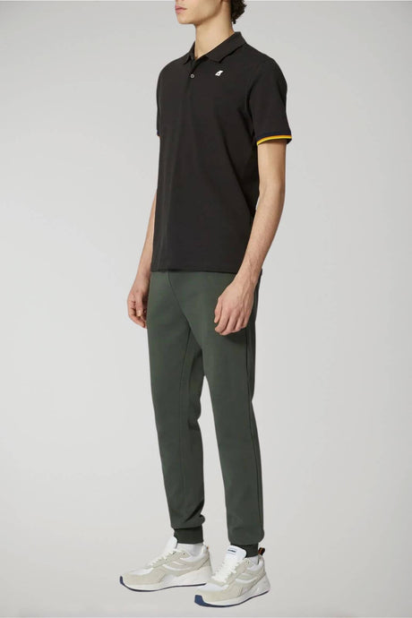K Way men's trousers LE VRAI BISHOP POLY COTTON