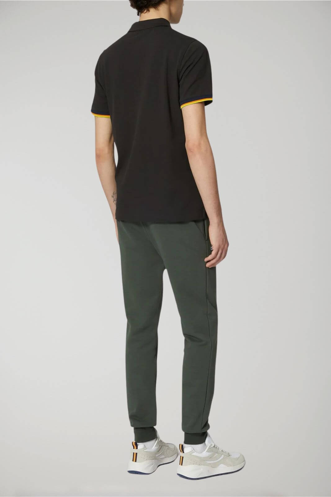 K Way men's trousers LE VRAI BISHOP POLY COTTON