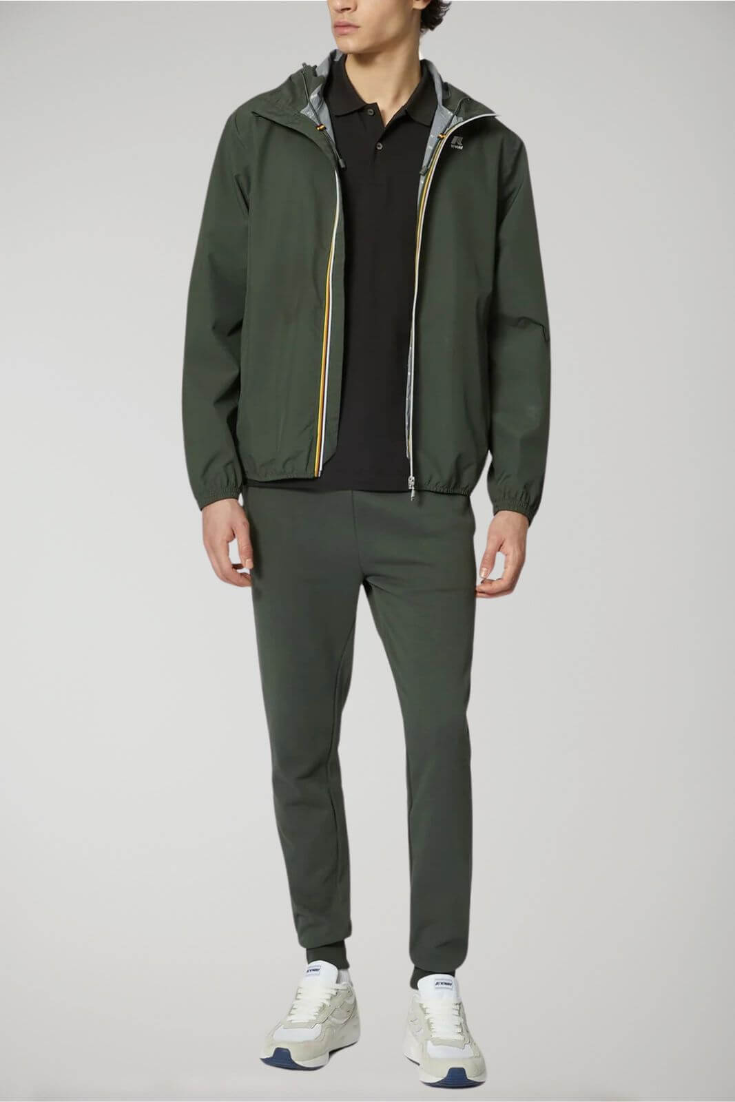 K Way men's trousers LE VRAI BISHOP POLY COTTON