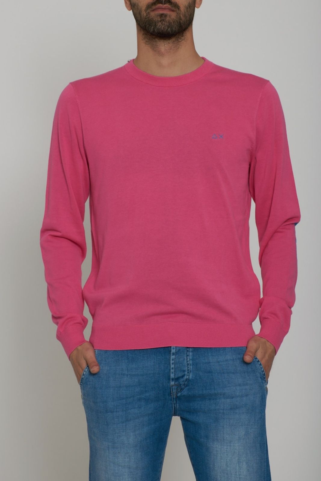 Sun68 Men's Jersey With Elbow Detail