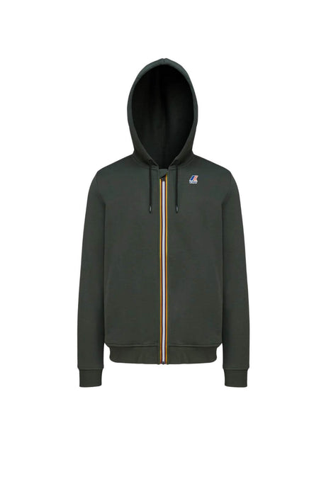 K Way men's sweatshirt LE VRAI ARNEL POLY COTTON