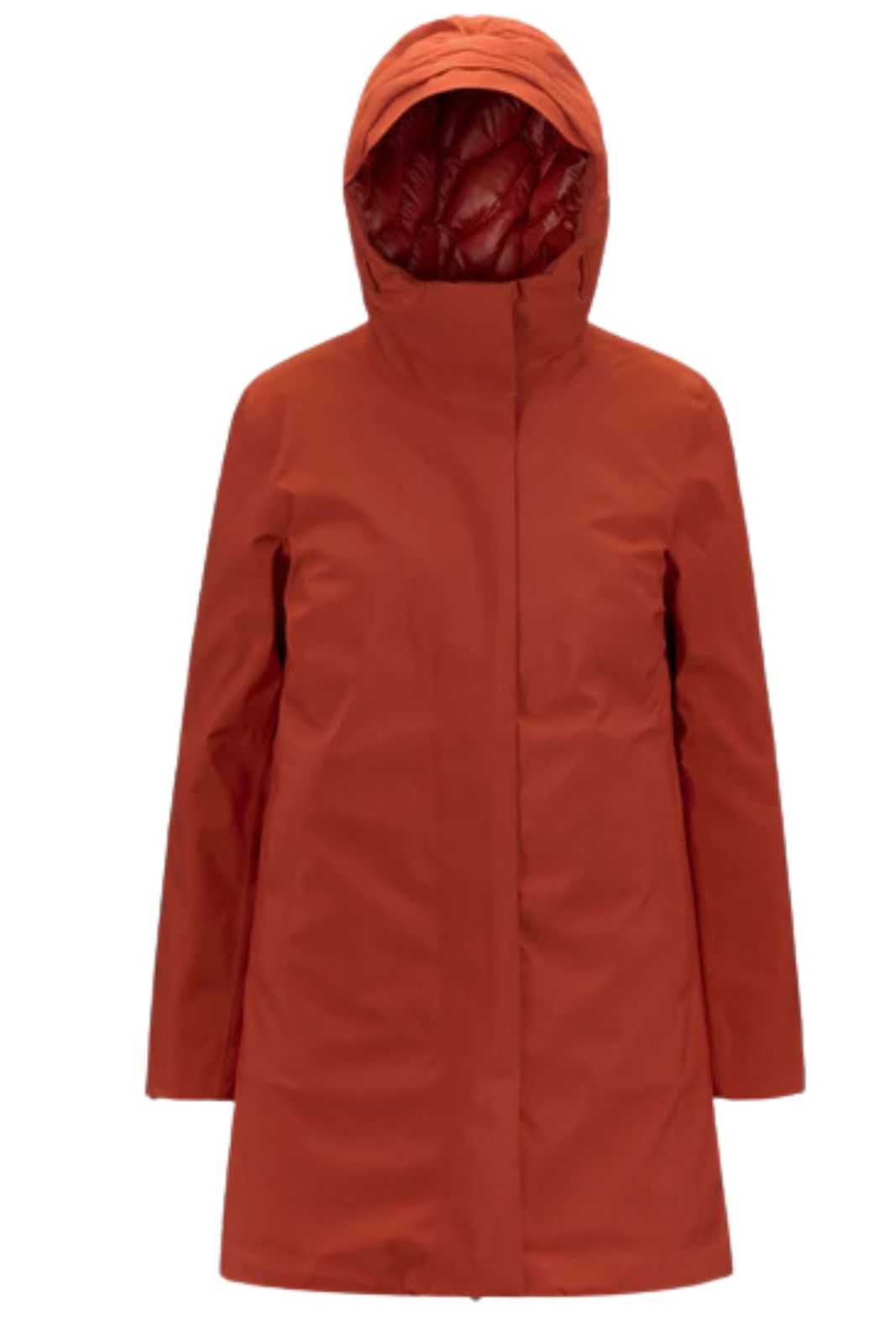 Parka da donna K-Way con cappuccio fronte