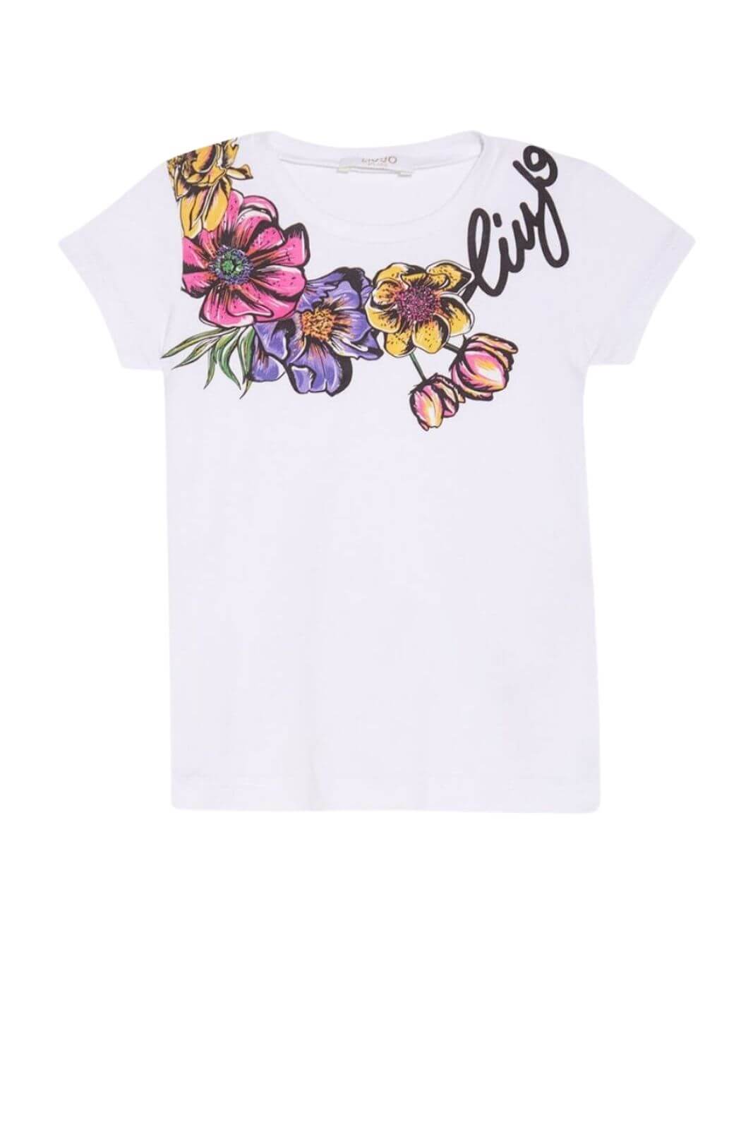 Liu Jo T Shirt bambina stampa floreale