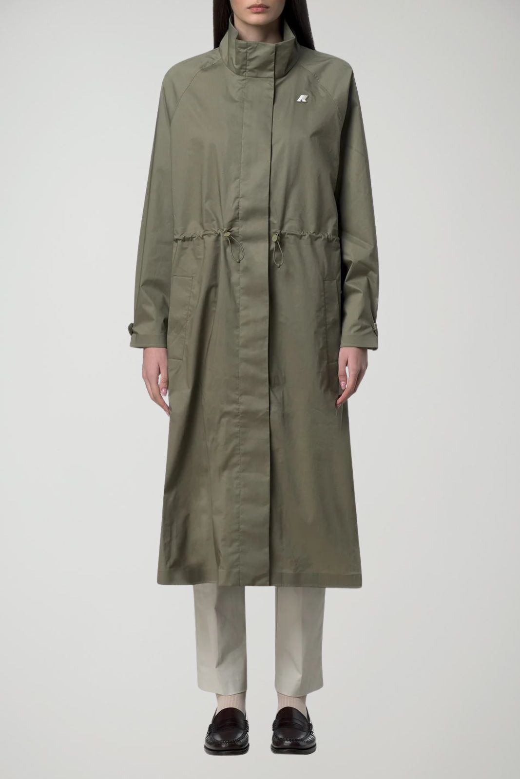 K Way Impermeabile Donna Barbrein Cotton 3 Layers AF