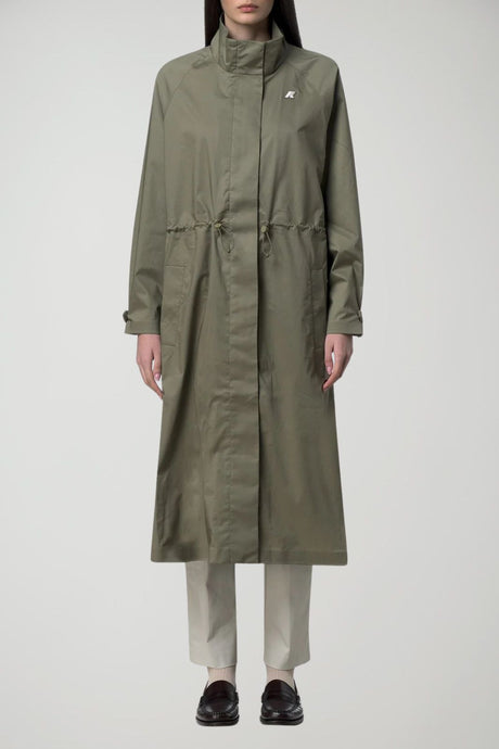 K Way Impermeabile Donna Barbrein Cotton 3 Layers AF