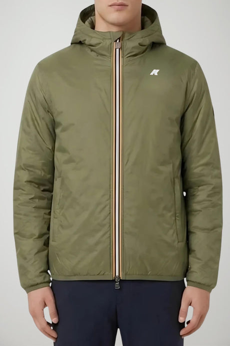K-Way Felpa Uomo Jack Spacer Double reversibile / Rosso-Army