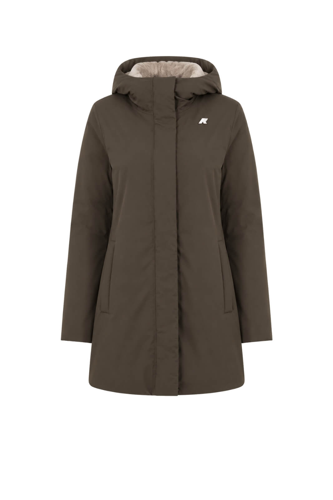 K-Way Giacca Donna Sophie Twill Soft Beaver