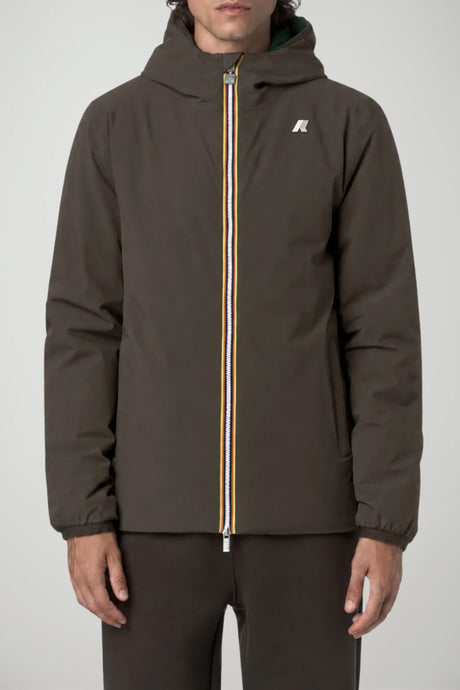 K-Way Giacca Uomo Jack ST Warm Double reversibile / Oliva-Verde Scuro
