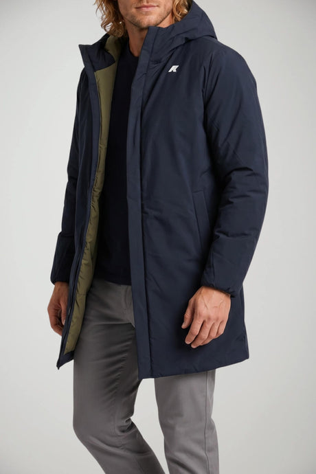 K-Way Giacca Uomo Jacob ST Warm Double reversibile / Army-Navy