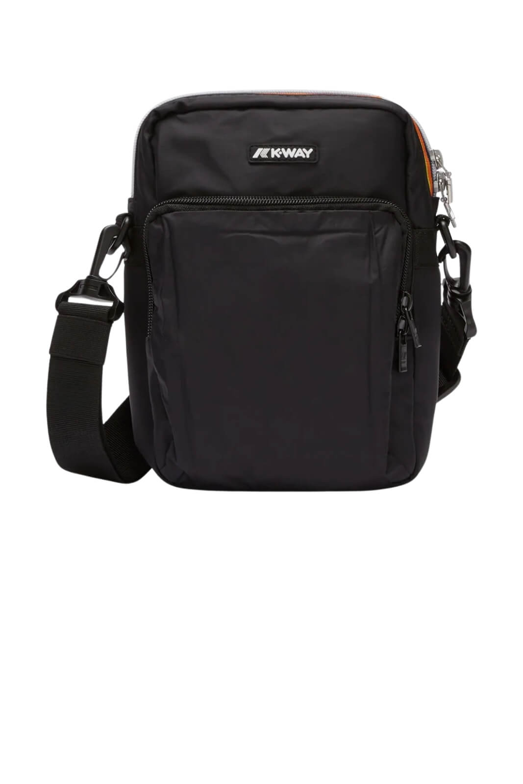 Borsello K-Way Erloy con zip e logo in silicone