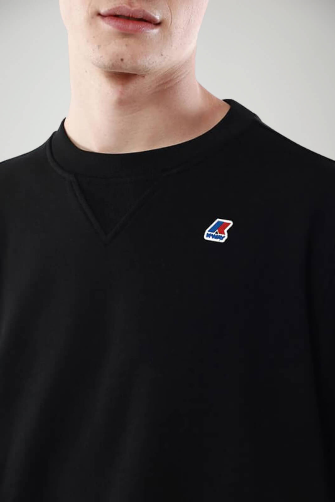 Felpa da uomo K-Way a girocollo con logo