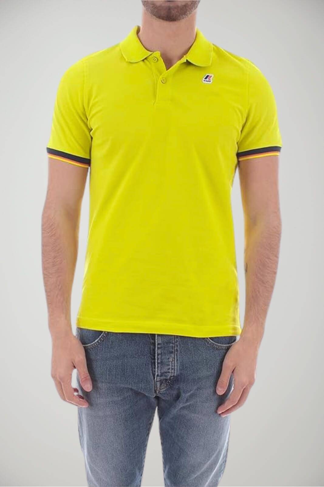Polo da uomo K-Way in piquet con logo