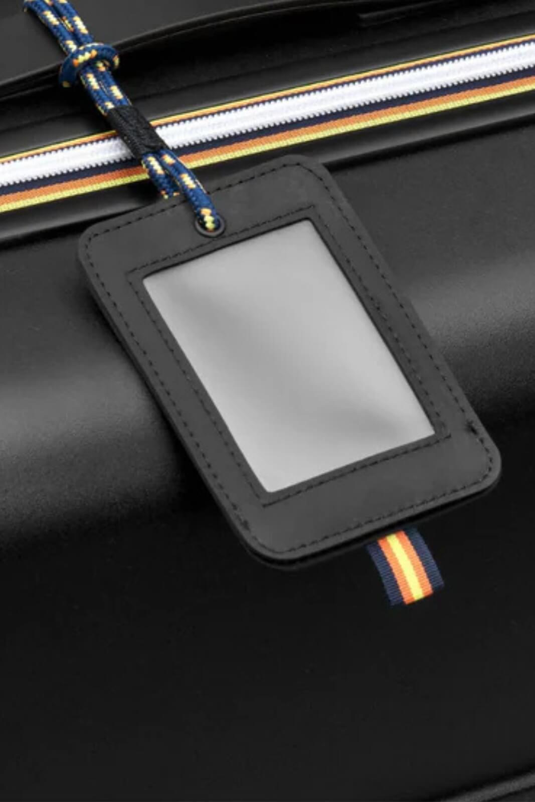 Trolley rigido K-Way con ruote a 360° e logo in rilievo