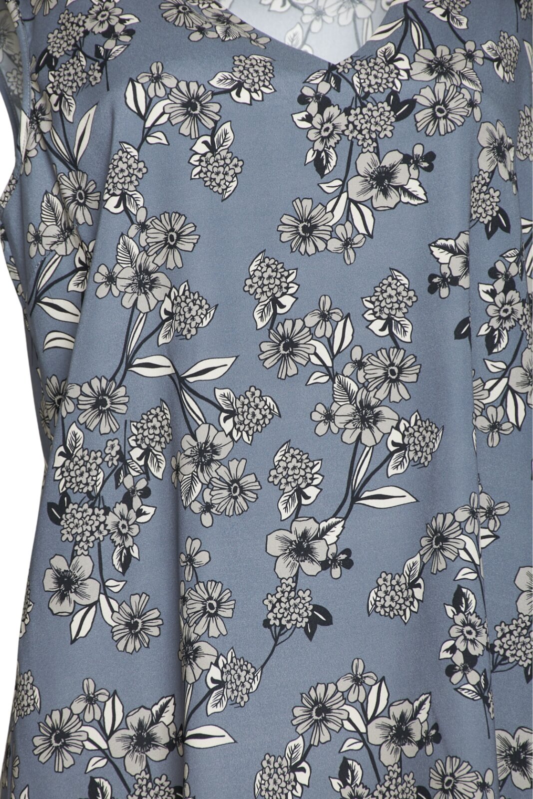 Kangra Canotta donna smanicata seta dettaglio