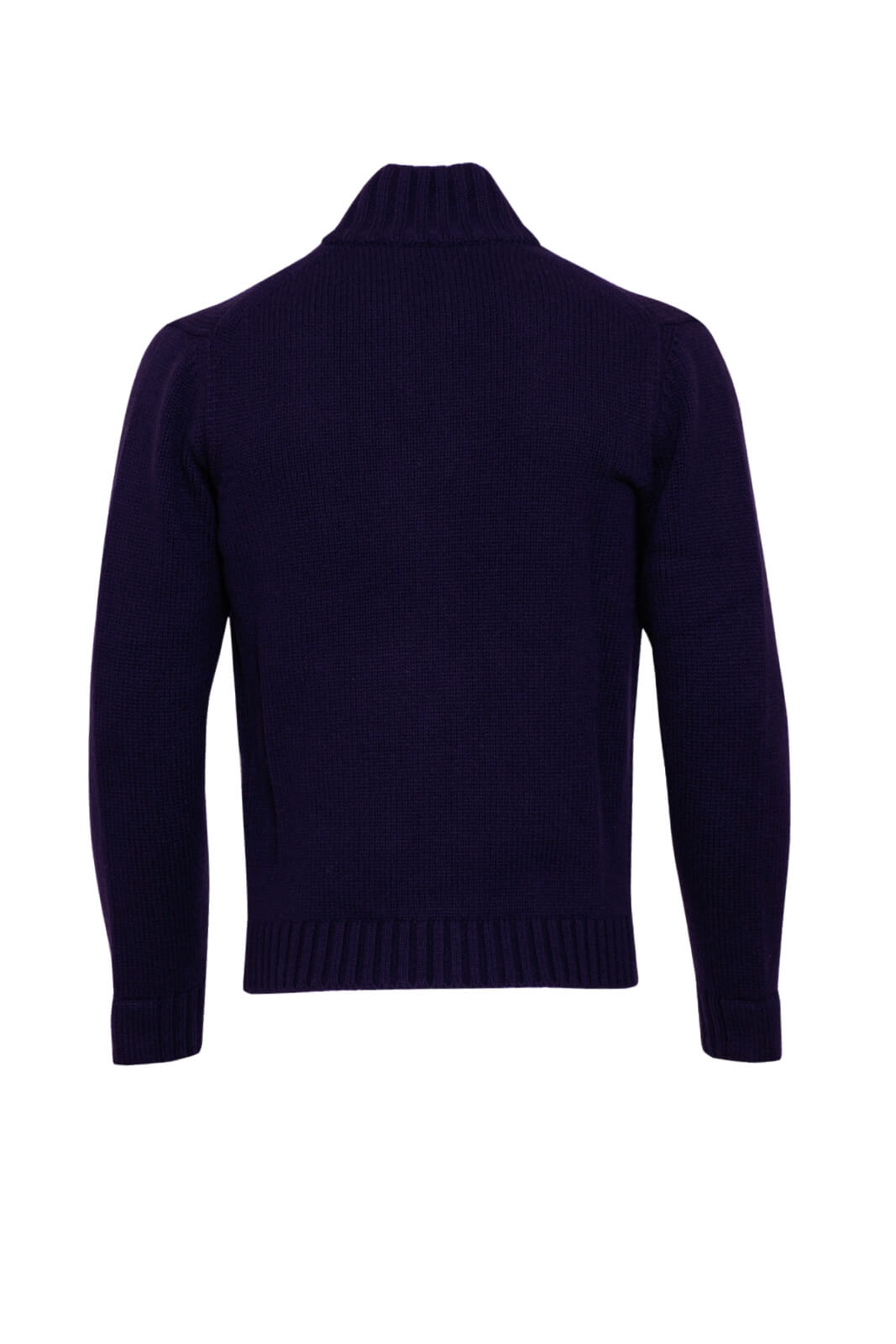 Cardigan da uomo collo alto full zip retro