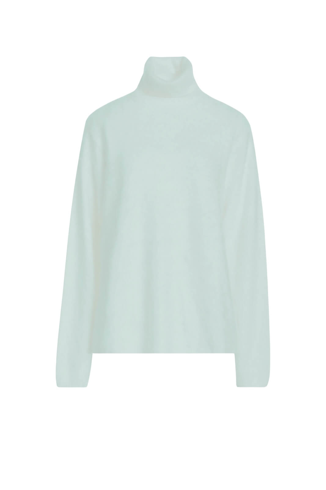 Dolcevita da donna Kangra in lana e cashmere fronte perla