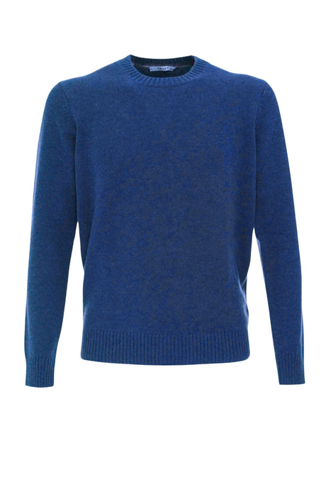 Maglione da uomo Kangra in lana a tinta unita fronte