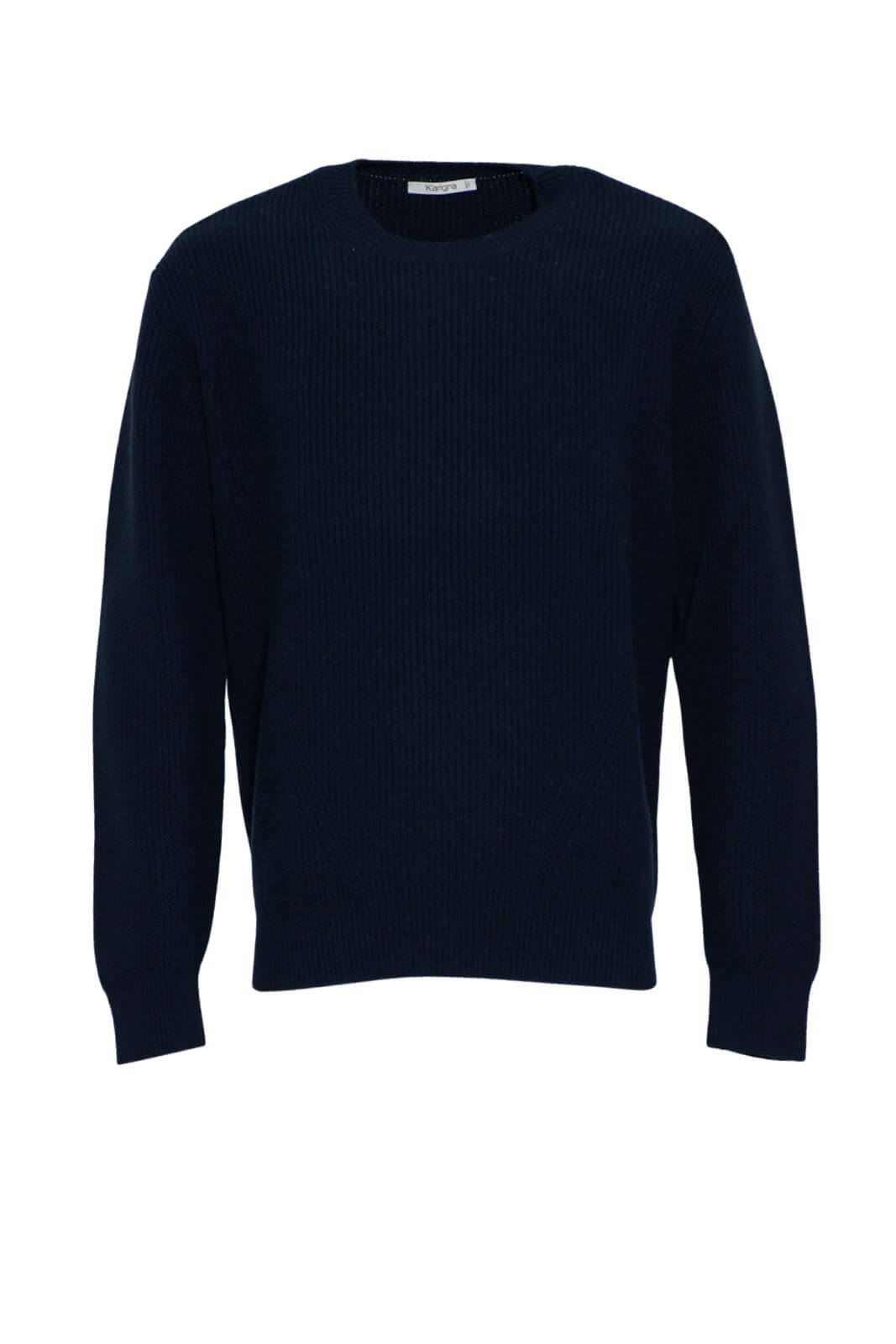 Maglione Kangra da uomo a girocollo in lana a tinta unita fronte