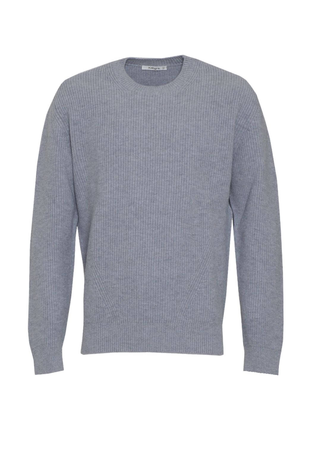 Maglia Kangra da uomo in lana merino a tinta unita fronte