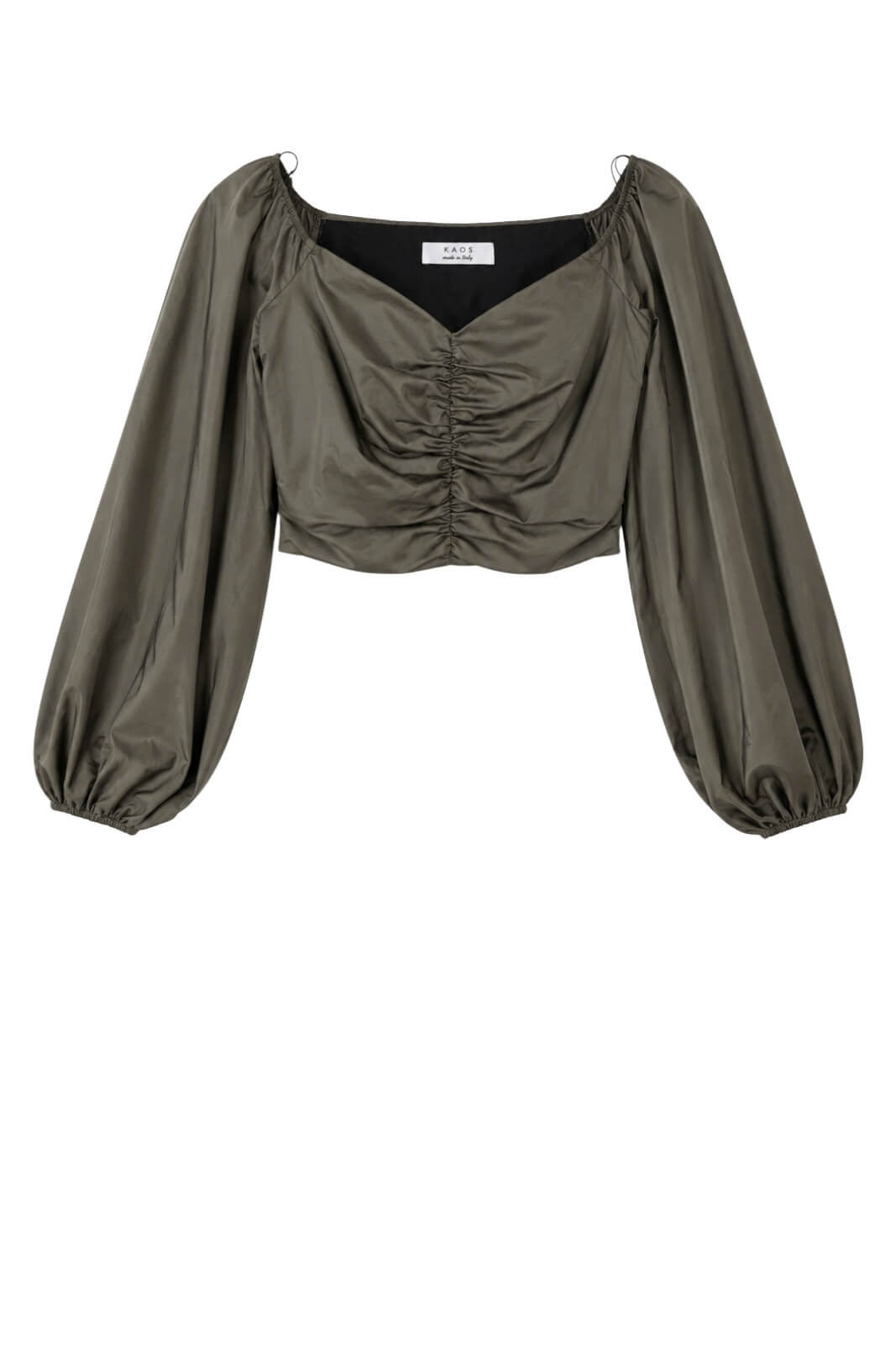 Kaos Top Donna crop in cotone