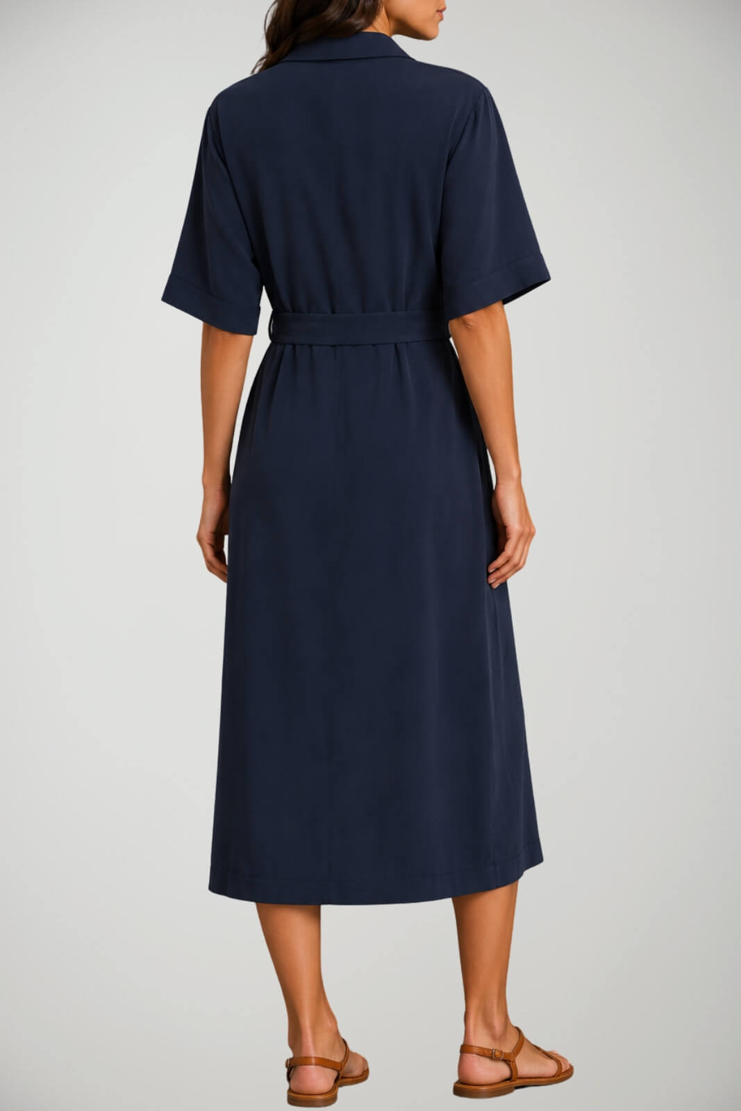 Abito da donna Kaos in misto lino con cintura