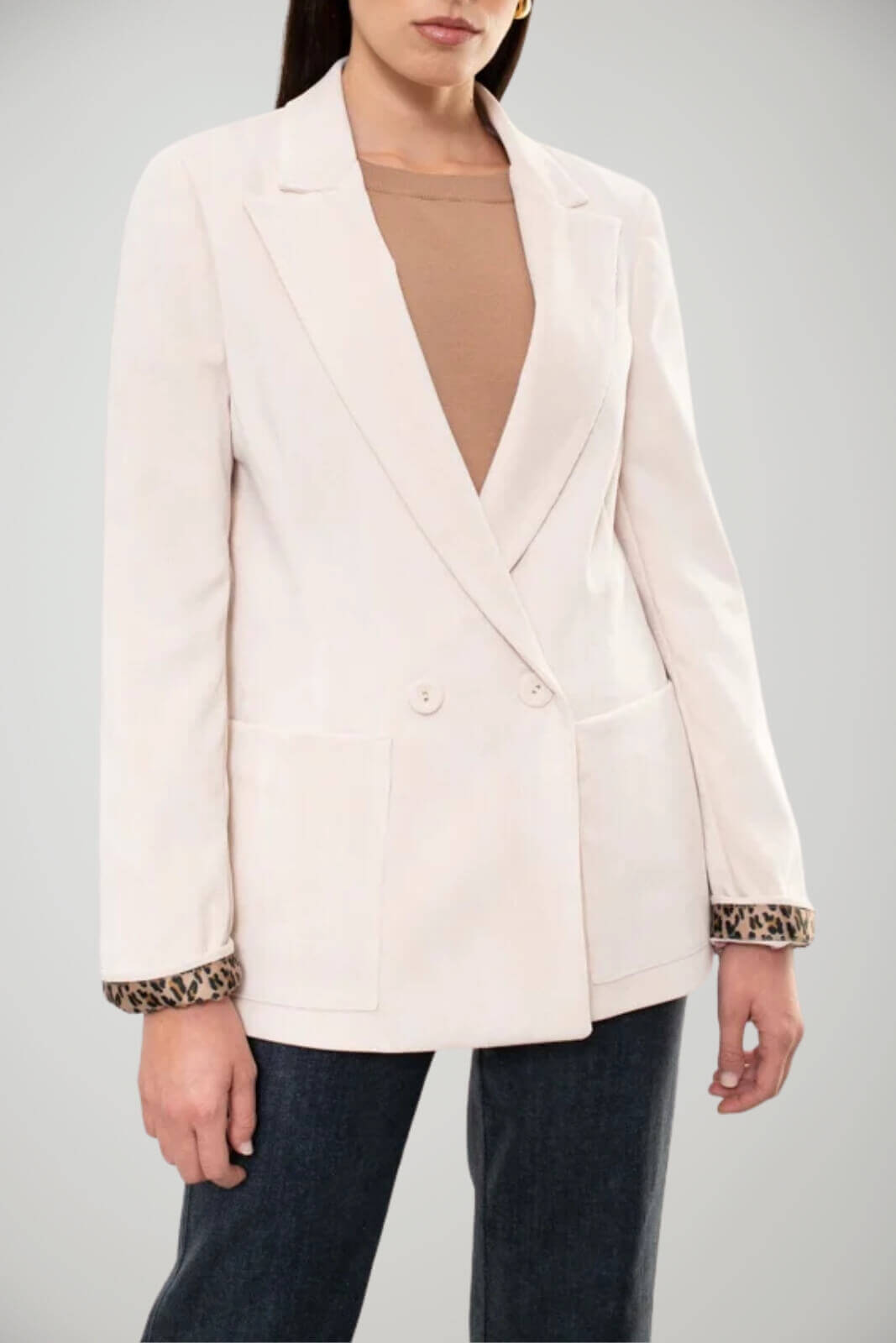 Giacca da donna Kaos in velluto doppiopetto fronte 1