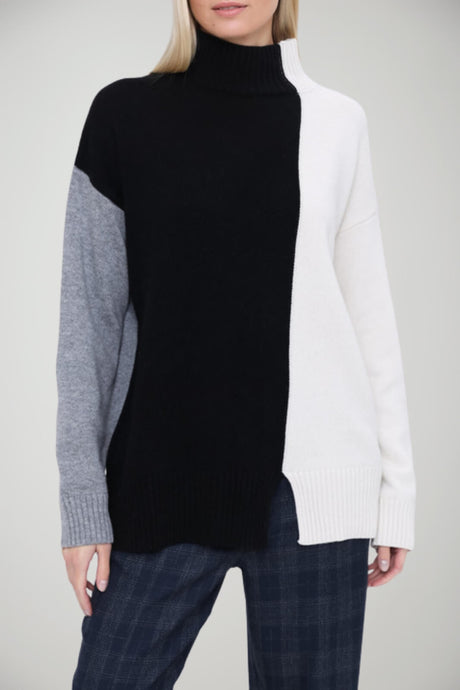 Lupetto da donna Kaos in color block con spacco