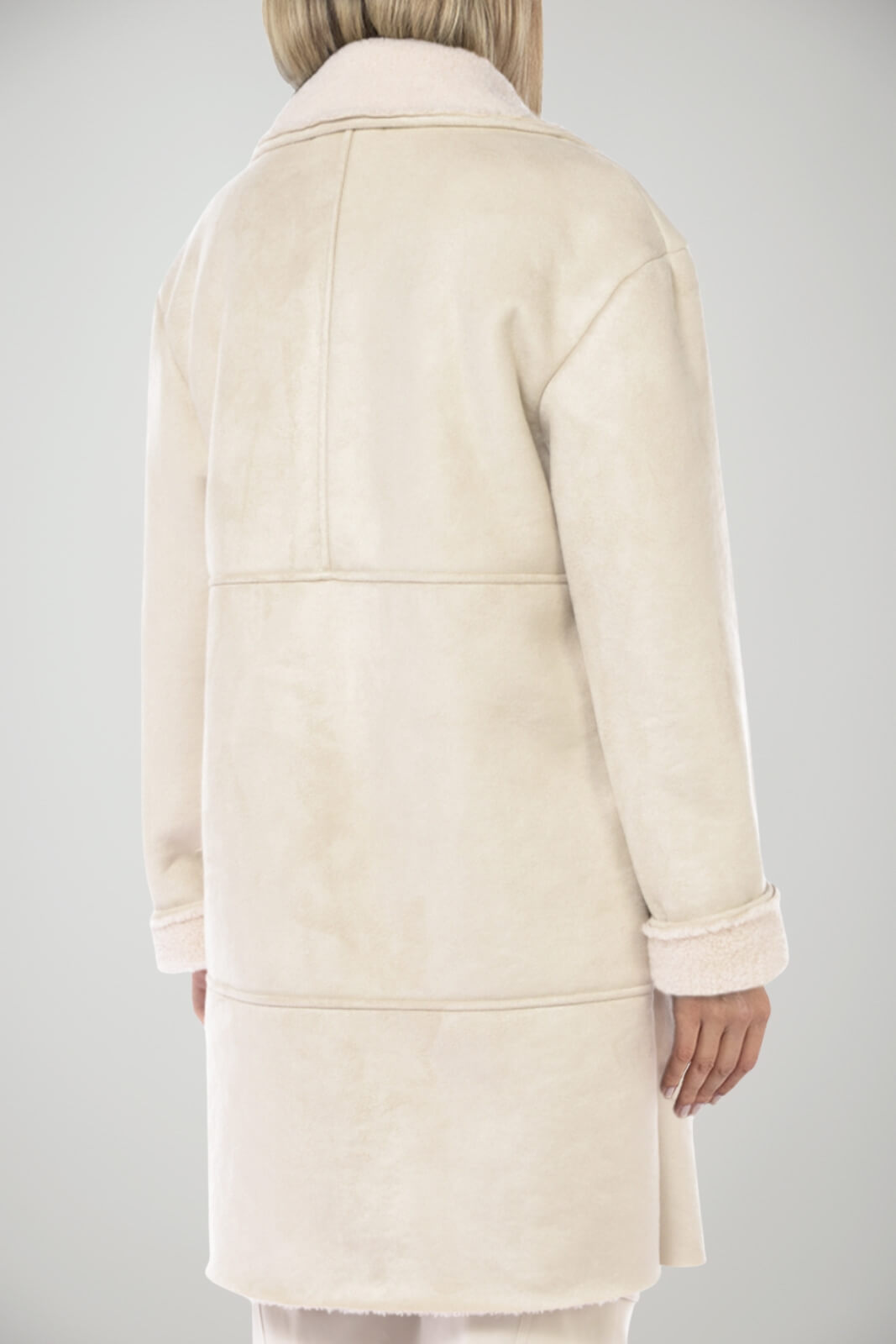 Cappotto Kaos donna montone con pelliccia interna retro