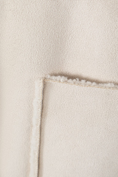 Cappotto Kaos donna montone con pelliccia interna dettaglio