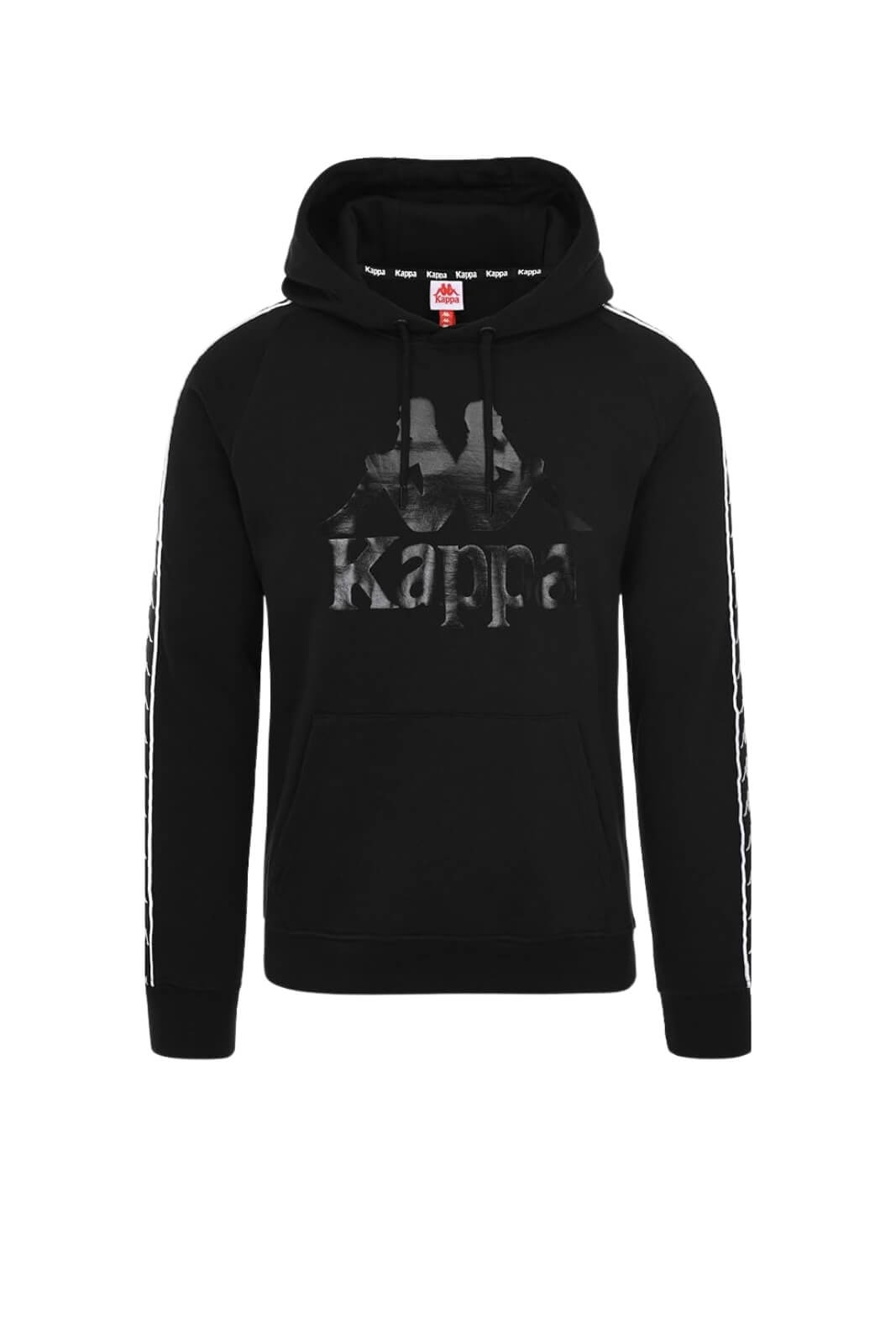 Felpa da bambino Kappa con cappuccio e maxi logo