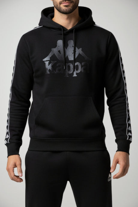 Felpa uomo Kappa con cappuccio e stampa logo